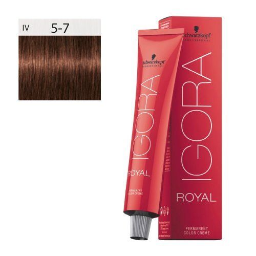 Schwarzkopf Professional Igora Royal Coloration Cheveux Teinte 5-7 Light Brown Copper 60 Ml