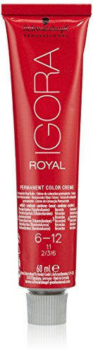 Schwarzkopf Professional Igora Royal Coloration Cheveux Teinte 6-12 Dark Blonde Cendre Ash 60 Ml