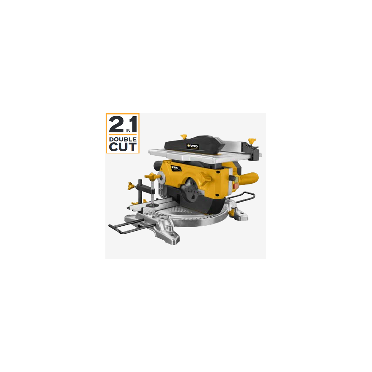 Scie circulaire combinee VITO 1200W - Double coupe 2 en 1 Disque 210 mm