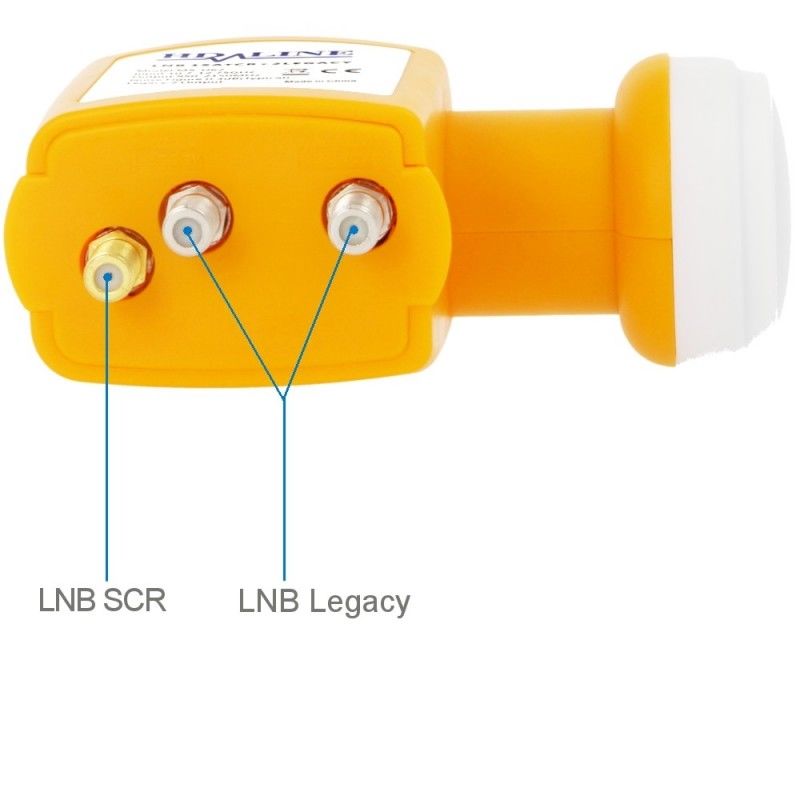 Lnb Scr Avec 2 Ports Traditionnels Legacy Pour 6 Decodeurs Satellites 0.3db Waterproof