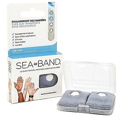 Sea Band Adulte Bracelet Anti Nausees Gris 2 Unites