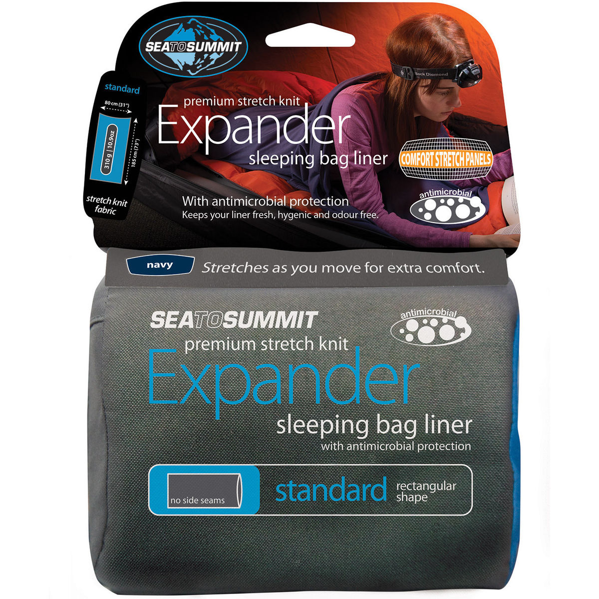 Drap De Couchage Sea To Summit Stretch Momie 125g Soie Confort Optimal