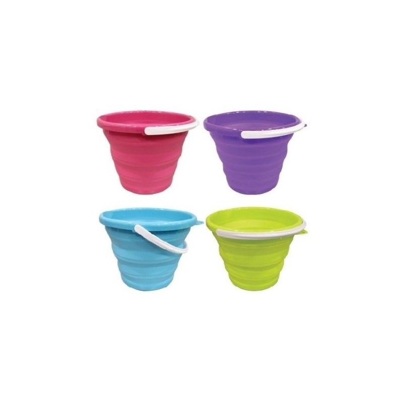 Seau retractable rond en silicone 10 litres