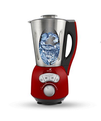 Mixeur Et Cuiseur Senya Cook Ice V3 1400w Inox Et Rouge Soup Maker