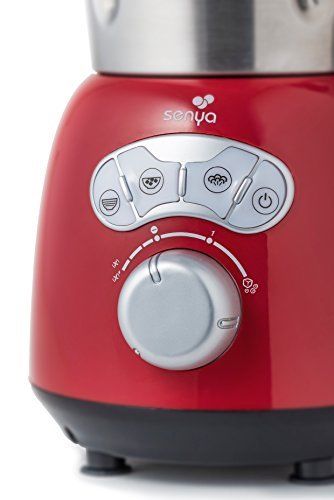 Mixeur Et Cuiseur Senya Cook Ice V3 1400w Inox Et Rouge Soup Maker