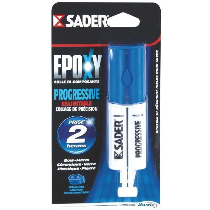 SADER Seringue Colle Epoxy Bi-composants Progressive - 25 ml