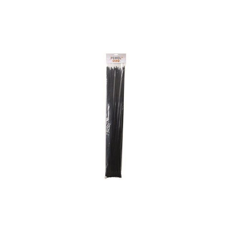 Colliers de serrage en nylon - 9 x 750 mm - noir (50 pcs) - PEREL