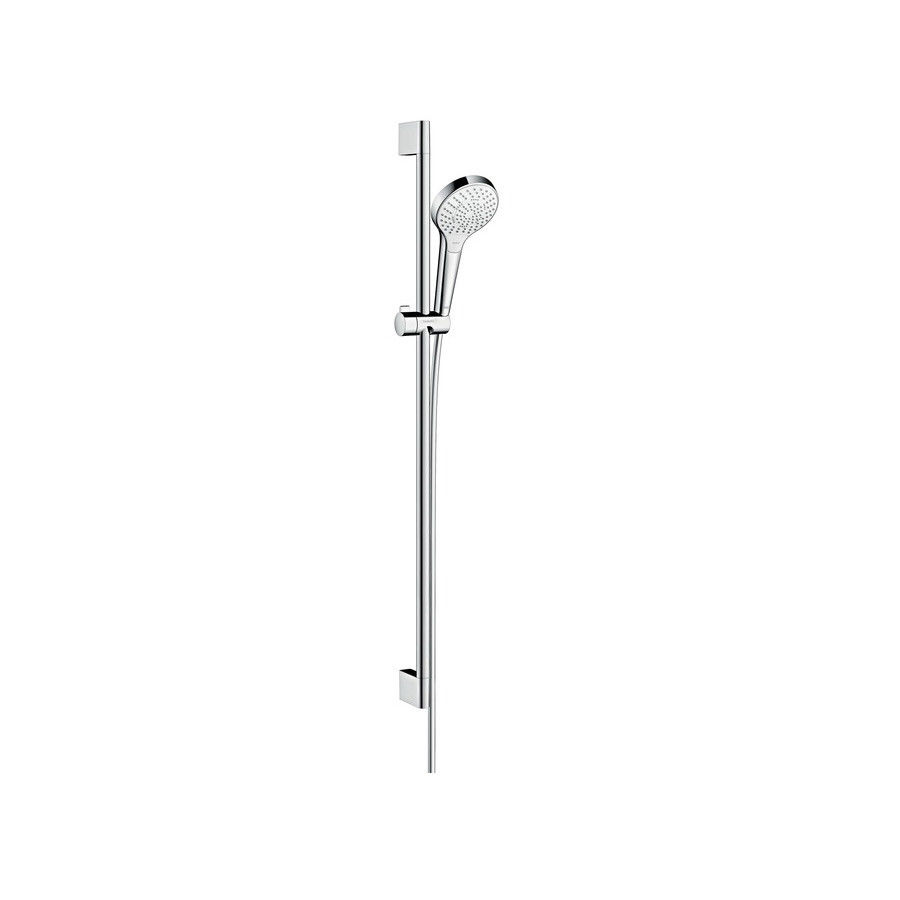 Hansgrohe Croma Select S Croma Select Douche Multi 26571400 Ecosmart Blanc Chrome Barre De Douche 90 Cm
