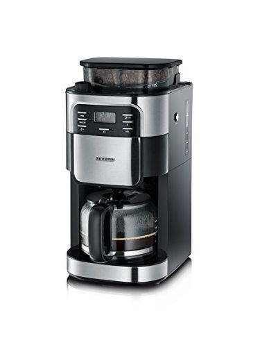 Severin 4810 Cafetiere Filtre Avec Broyeur Integre Noir Et Inox 1000w 14 L