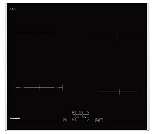 Table Vitroceramique Sharp Kh6v08ft00 4 Plaques Tactile Noir