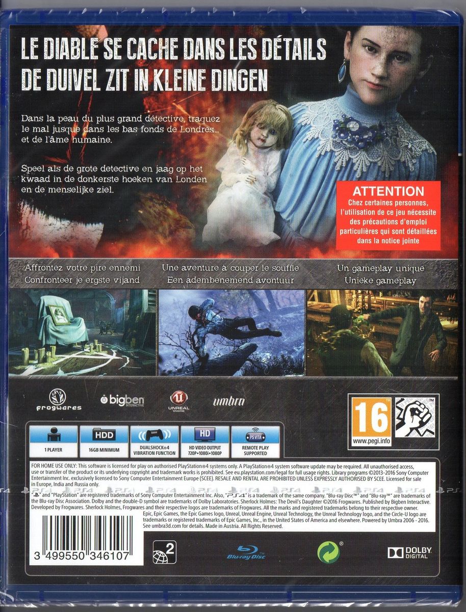 Nacon Sherlock Holmes The Devils Daughter Ps4