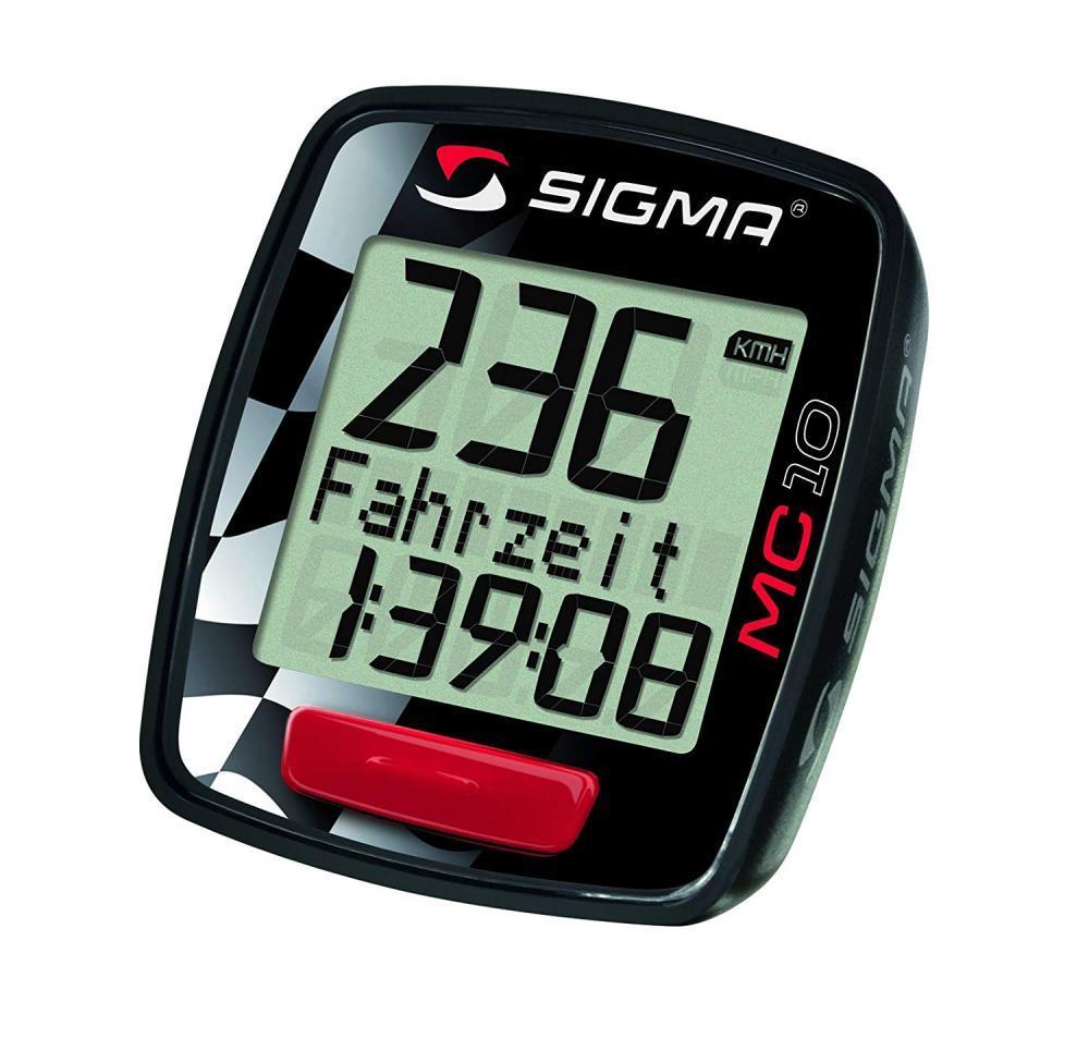 Compteur Digital Multifonctions Sigma Mc10 Pour Moto Velo Scooter Cyclo 50