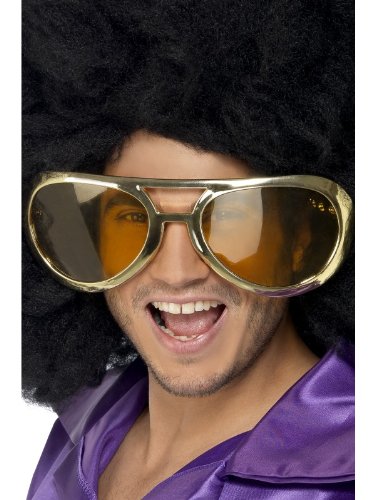 Lunettes Geantes Smiffys Or Monture Doree Verres Teintes Adulte