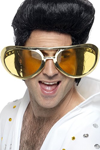 Lunettes geantes dores adulte Taille Unique