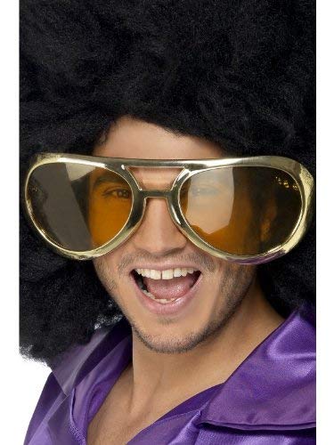 Lunettes Geantes Smiffys Or Monture Doree Verres Teintes Adulte