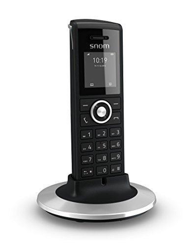Telephone Combine Snom M25 Voip Noir - Autonomie 420 Min - Mains Libres - Repertoire 50 Noms Et Numeros