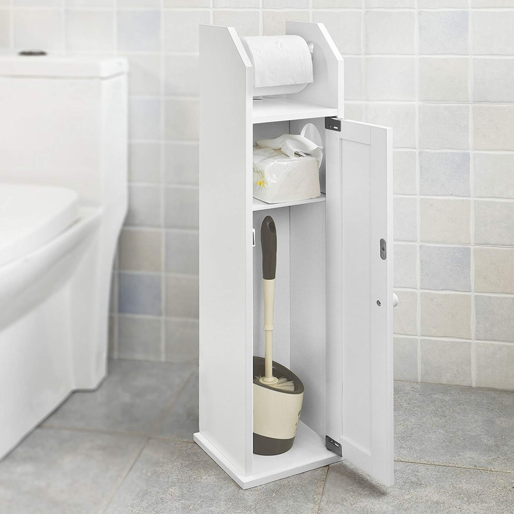SoBuy® FRG135-W Support Papier Toilette Armoir Porte-papier Toilettes Porte Bros