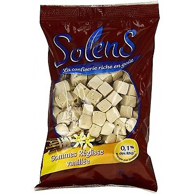 Solens Bonbons - Confiserie de Gomme Reglisse Vanillee, 100g