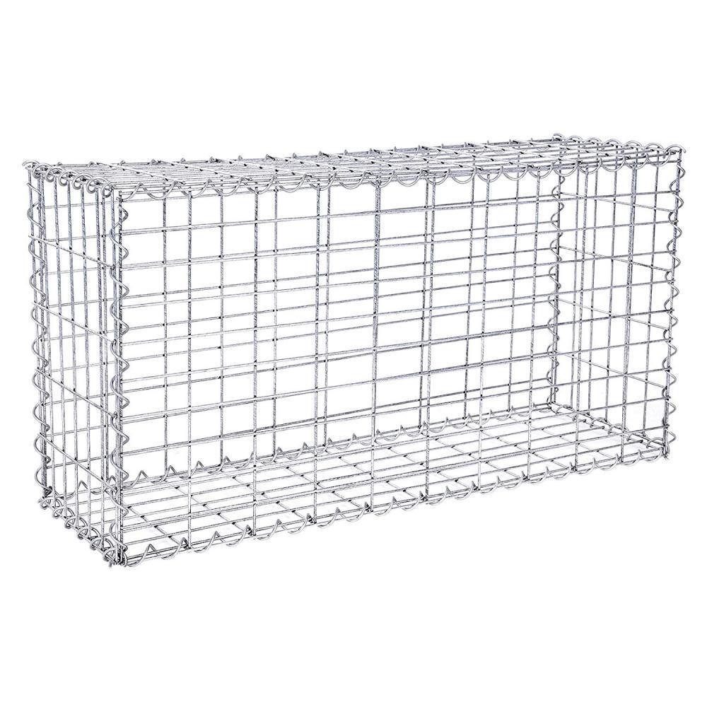 Gabion De Pierres 100 X 50 X 30 Cm Parterre En Acier Galvanise Panier Gabion Cloture Jardiniere A Gabion Ggb153 Songmics