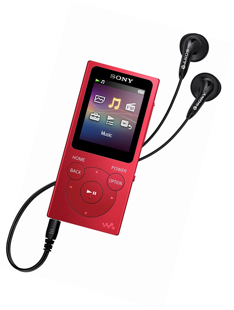 Lecteur Audio Portable Walkman Sony 8go Rouge Usb 20 Ecouteurs Binauraux
