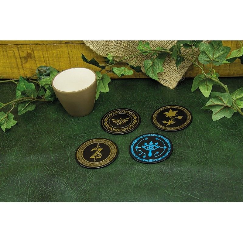 Paladone Products - The Legend Of Zelda Breath Of The Wild - Pack 4 Sous-verres