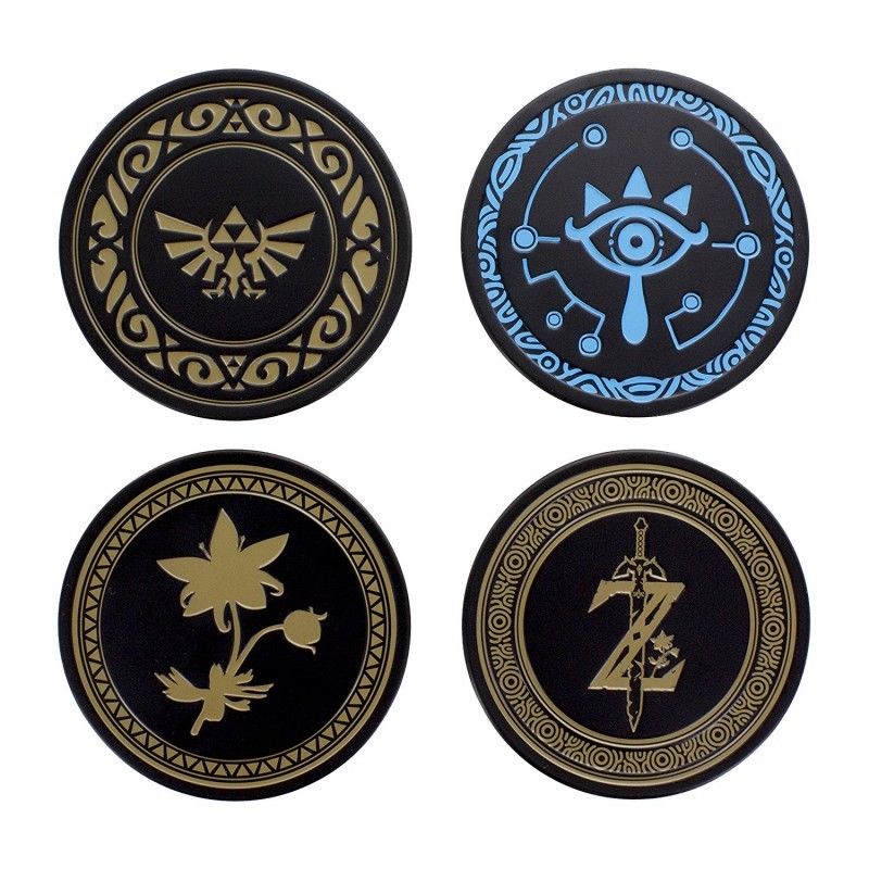 Paladone Products - The Legend Of Zelda Breath Of The Wild - Pack 4 Sous-verres