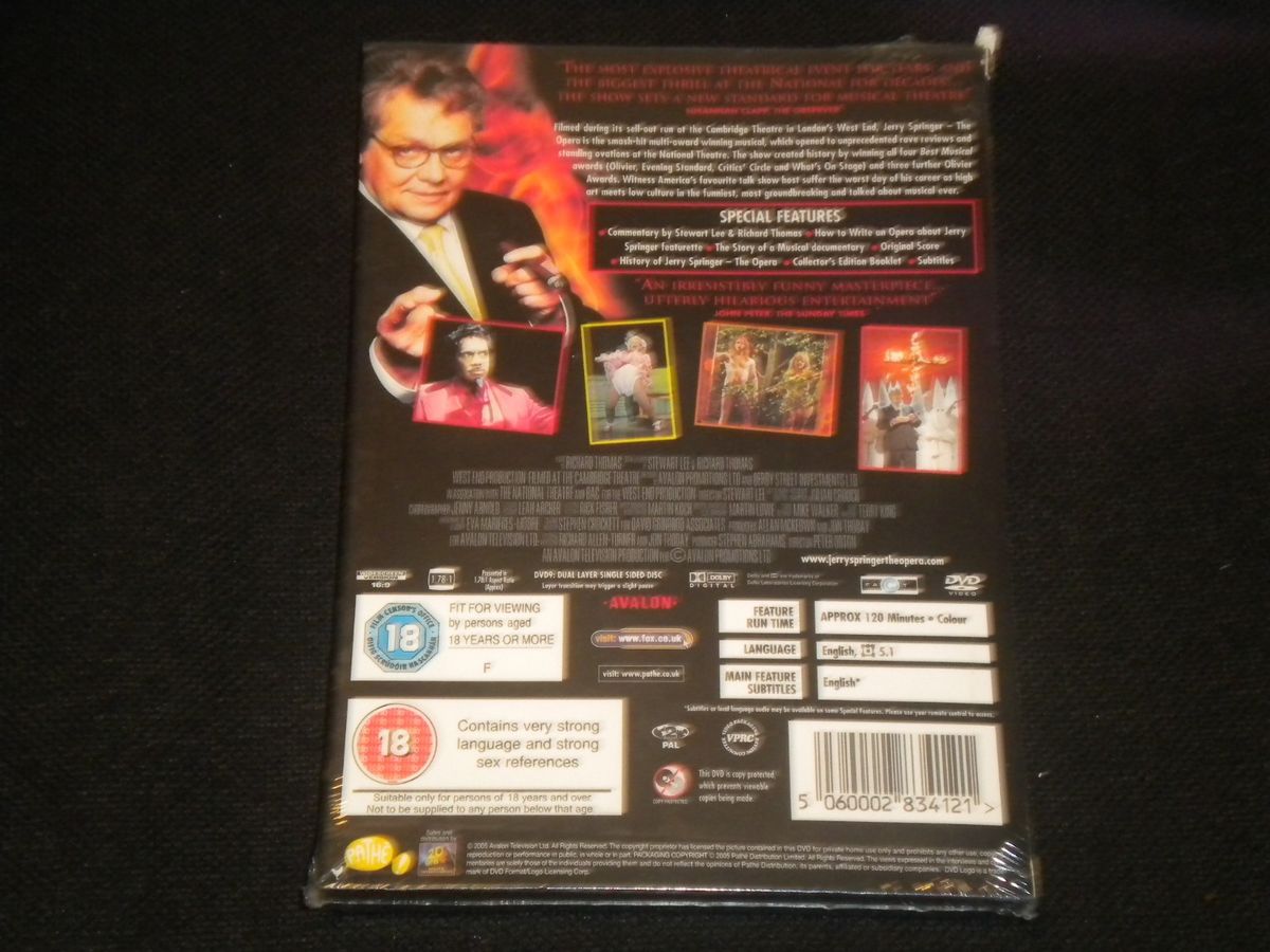 Jerry Springer The Opera [dvd]