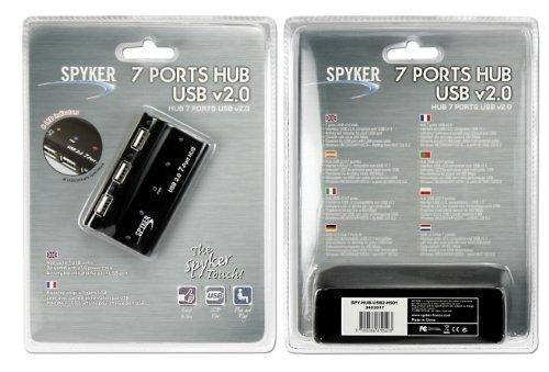 Hub Usb Spyker Vers 7 Ports Usb 20 Noir