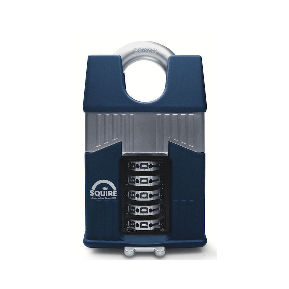 Cadenas de securite a code et anse protegee 65 mm SQUIRE WARRIOR COMBI