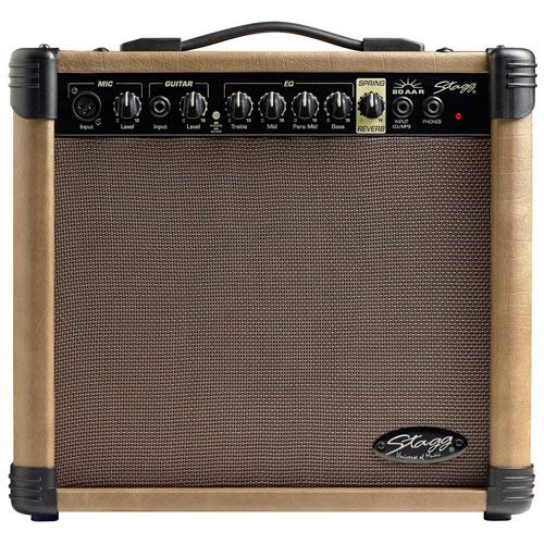 Stagg Amplis Guitare 20 Aa R Eu Acoustique Reverb (20 Watts)