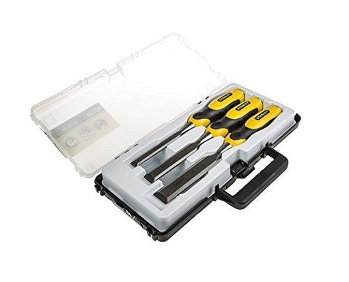 Stanley 2-16-883 Dynagrip Ciseaux A Bois, 3 Pieces (12, 18, 25mm)