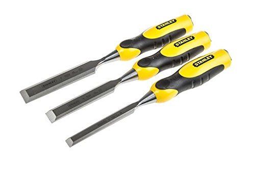 Stanley 2-16-883 Dynagrip Ciseaux A Bois, 3 Pieces (12, 18, 25mm)