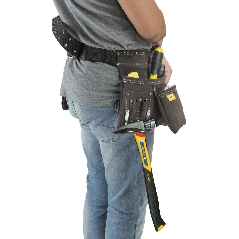 Porte Outils Et Porte Marteau Cuir Simple Stanley Stst1 80114