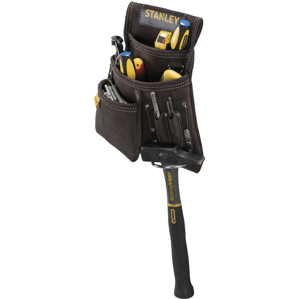 Porte Outils Et Porte Marteau Cuir Simple Stanley Stst1 80114