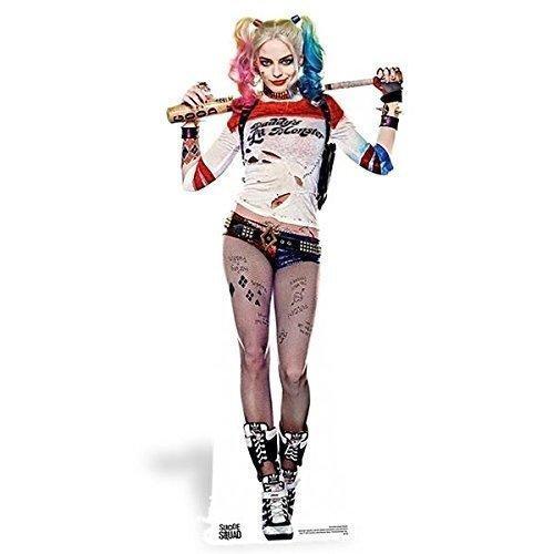 Figurine En Carton Taille Reelle Harley Quinn Suicide Squad Margot Robbie 170 Cm