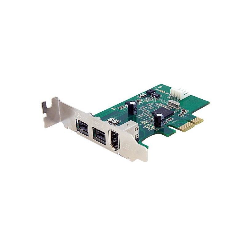 StarTech.com Carte Adaptateur PCI Express vers 3 Ports FireWire - Faible Encombrement FireWire 400 1394a - 2xFireWire 800 1394b