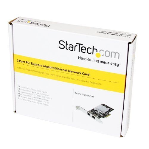 Startech Carte Reseau Pci Express 2 Ports Gigabit Ethernet Rj45 101001000mbps Poepse