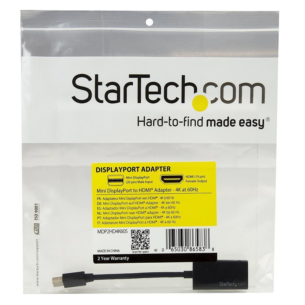 Startech Mini Displayport To Hdmi Adapter 4k 60hz