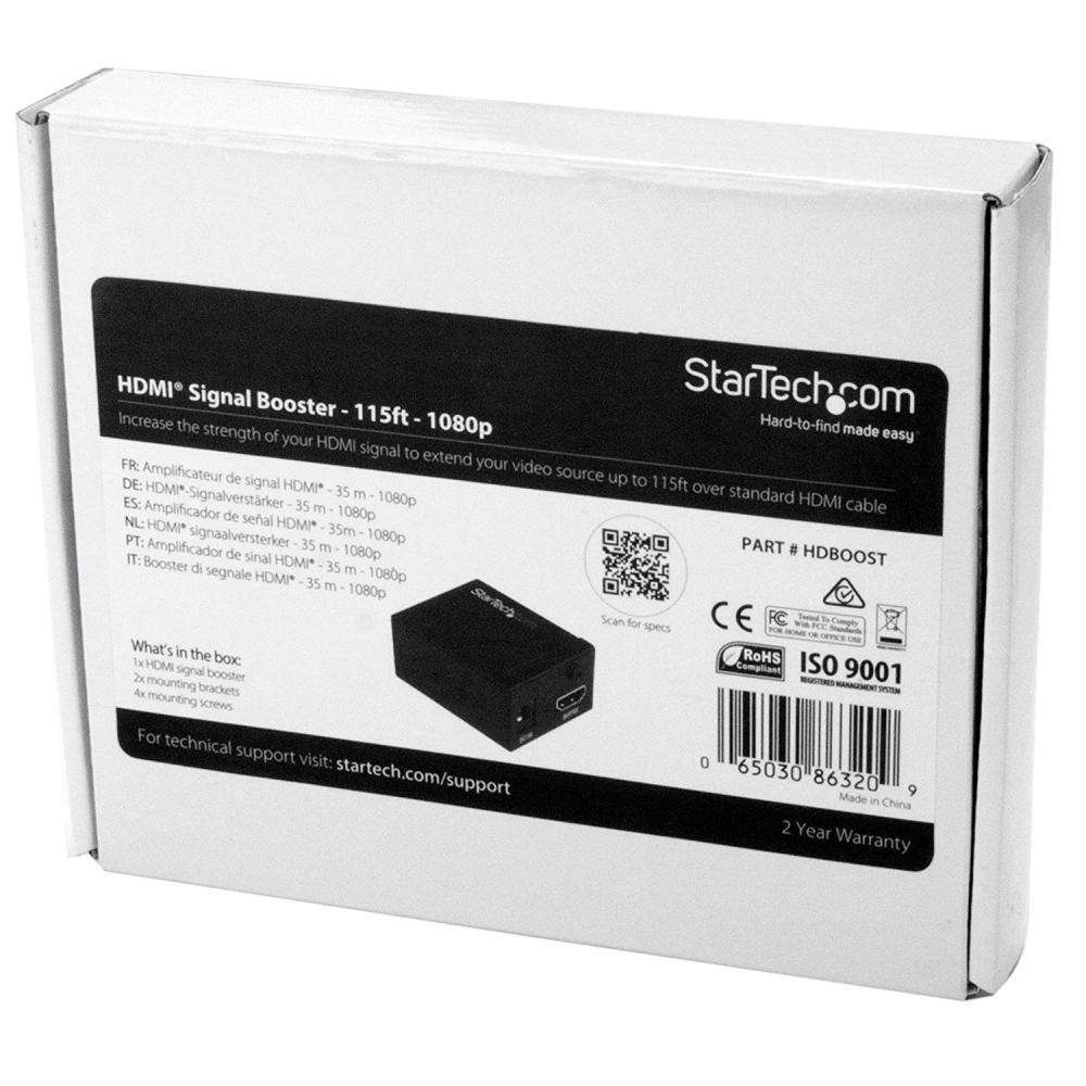 Startech Amplificateur De Signal Hdmi A 35 M 1080p Prolongateur Audiovideo