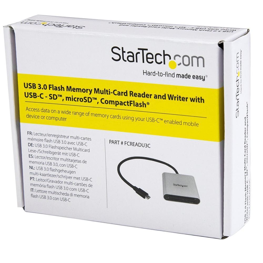 Startech Lecteur Multicartes Avec Usb C Sd Microsd Compactflash Usb 30