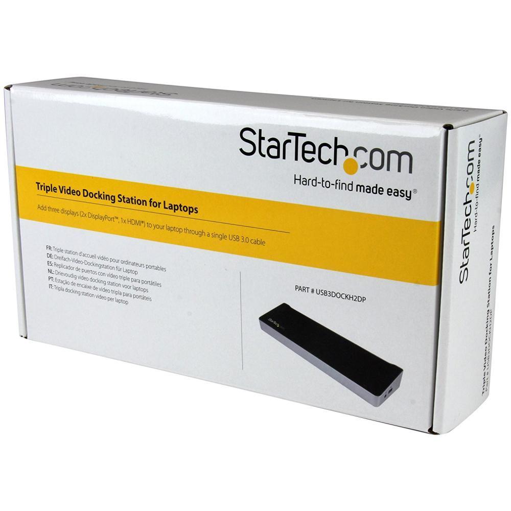 Startech.com Station D'accueil Usb 3.0 Triple Affichage - Pour Ordinateur Portable - 4k