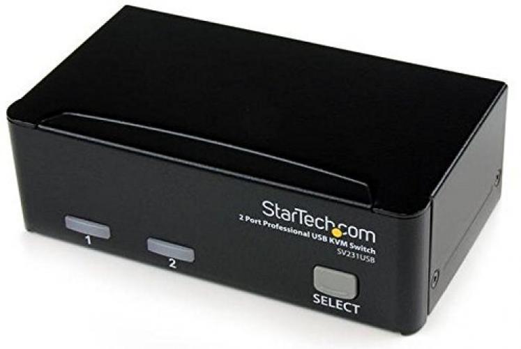 StarTech.com Switch KVM USB VGA professionnel a 2 ports avec cables - Kit com...
