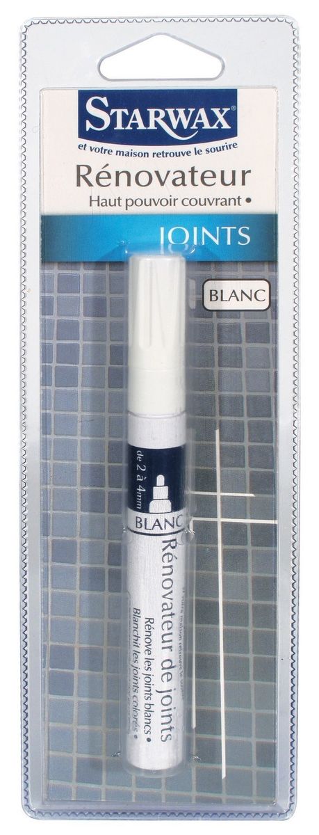 Feutre Blanchisseur Joints - Starwax - Renovateur Joint - Gris - Tres Haut Pouvoir Couvrant - Haut Rendement