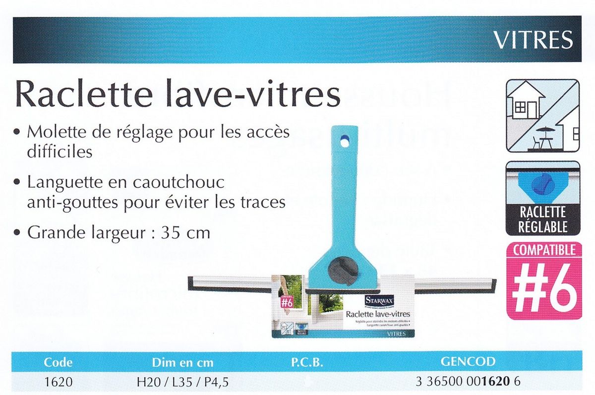 Starwax - Raclette Lave-vitres - Languet...