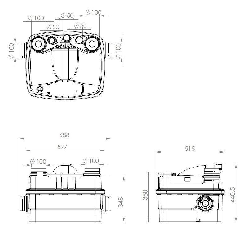 Sfa Sanicubic 2 Classic Wp Systeme De Levage 0038wpnm Systeme De Levage Double Multifonction