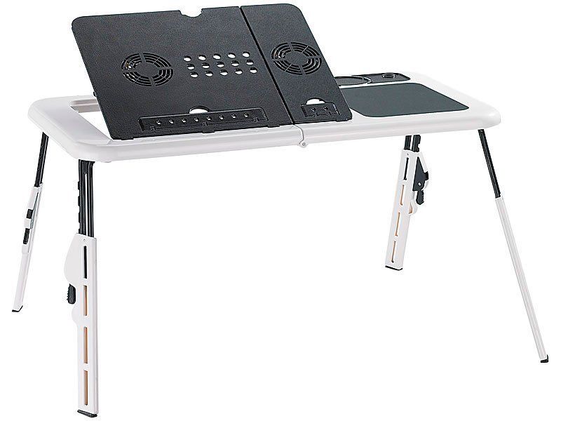 Support Ventile Pour Pc Portable - General Office - Pieds Reglables - 2 Ventilateurs Integres - 15.6 Max