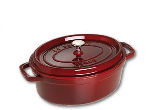 Cocotte - Staub - Ovale - 29cm - 42l - Majolique Grenadine
