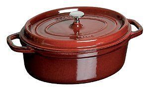 Cocotte - Staub - Ovale Grenadine 31cm - 550l - Émaillee - Compatible Induction - Lave-vaisselle