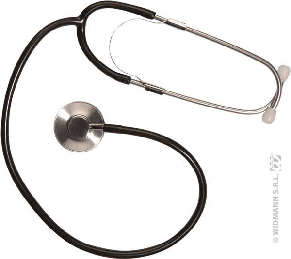 Stethoscope noir docteur Taille Unique