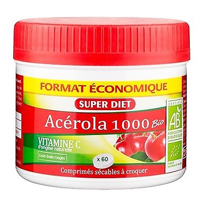 Acerola Bio 1000 Vitamine C A Croquer 60 Comprimes